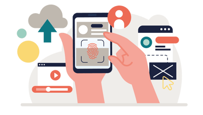 Cloudworks illustration | sikker autentificering